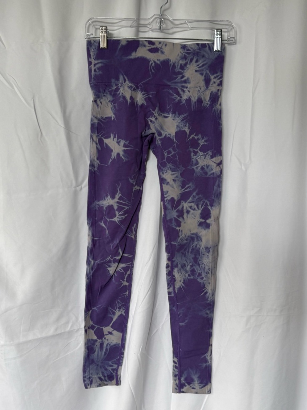 SHEIN Purple Tie-Dye Leggings